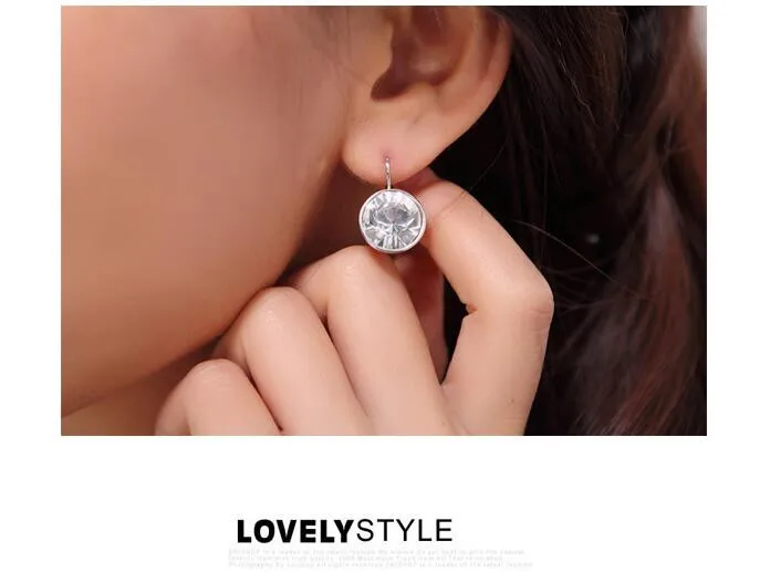 Labekaka, прозрачные серьги с кристаллами Swarovski, женские серьги-капли