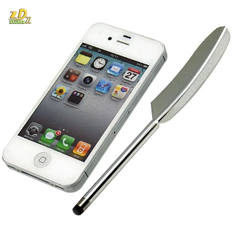500pcs/lot New Design Feather Capacitive Touch Screen Pen Stylus For iPhone Stylus Pen for tabtle for samsung huawei colorful