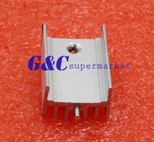 10PCS Heat Sink 21x15x10mm Aluminum TO-220 Transistors DIY | Электронные компоненты и принадлежности