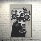 Бэнкси Искусство Шелковый ткань плакат 13x20 24x36 дюймов печатать фотографии для комнаты настенный Декор 010