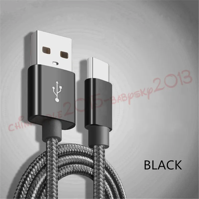 Кабель зарядный OD5.0 Type c с Micro usb разъемом Плетеный текстильный кабель для