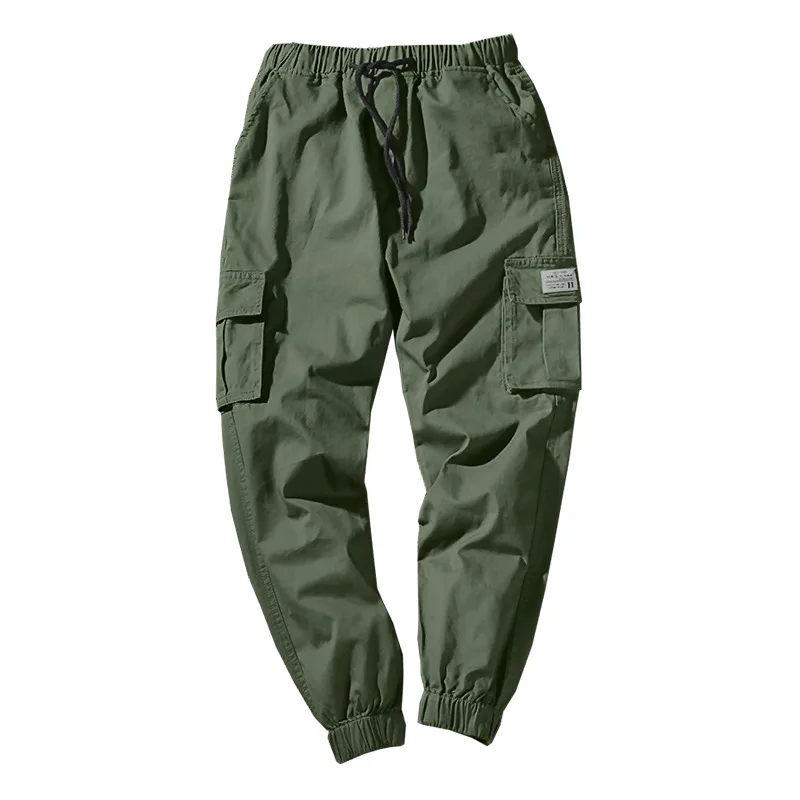 7XL Cargo Pants Men Quality Cotton Pencil Male Washed Slim Fit Mens Trousers Korean Brand MuLS Plus Size Casual Pant | Мужская одежда