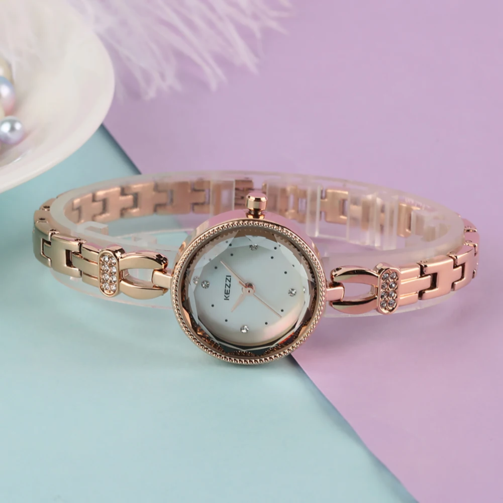 Для женщин часы браслет Нержавеющая сталь Группа искусственных циферблата