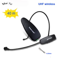 mobile phone uhf live microphone computer headset wireless meeting microfone for amplifier etc video showing microphones