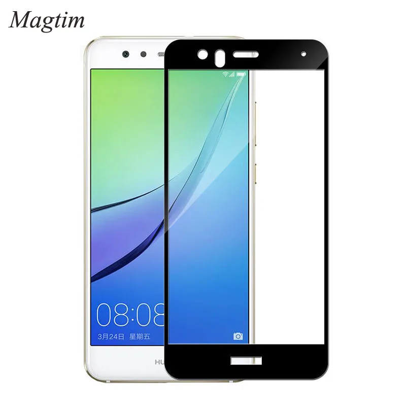 Magtim полное покрытие закаленное стекло Защита экрана для Huawei P10 Lite защитная пленка