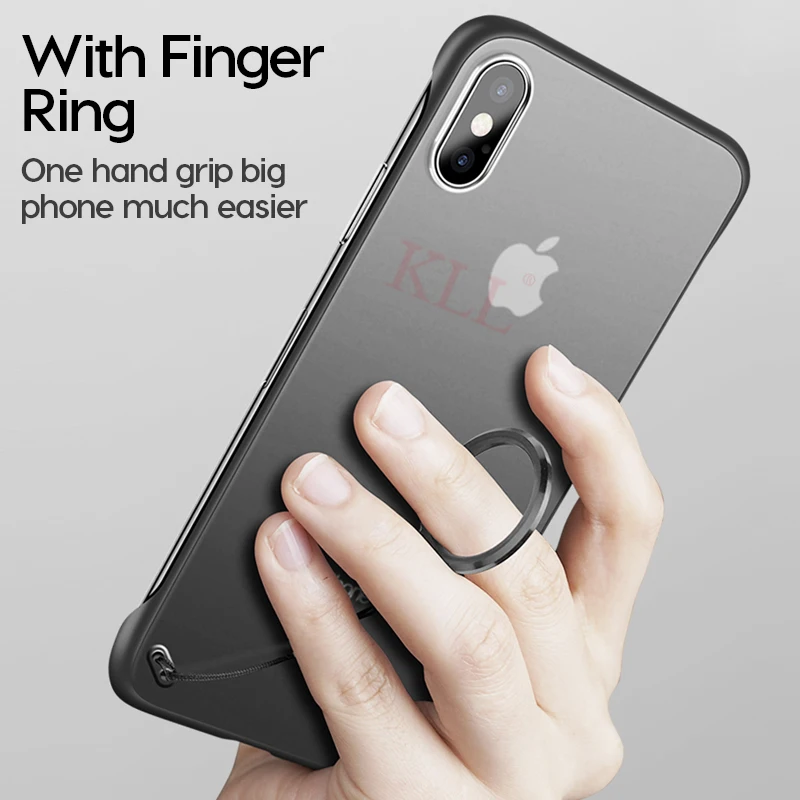 Прозрачный матовый чехол для iPhone 11 Pro Max X XS XR безрамный мягкий жесткий из ТПУ 6 6s 7 8