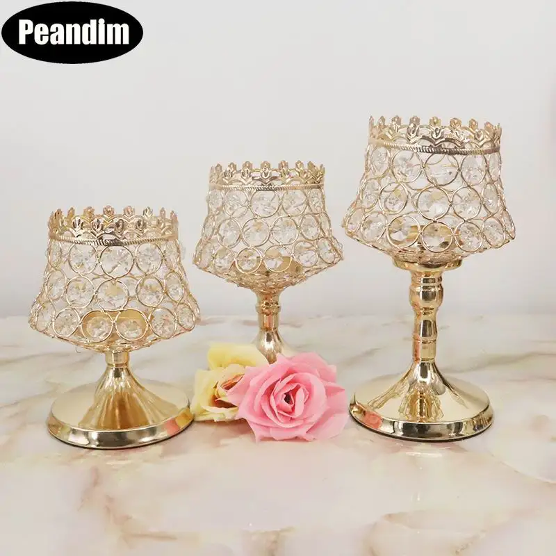 PEANDIM Свадебные канделябры центральные настольные подсвечники вечерние