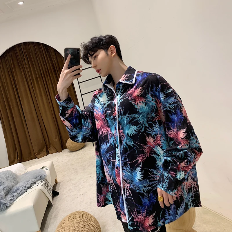 Мужская одежда больших и высоких в Корейском стиле свободная Повседневная