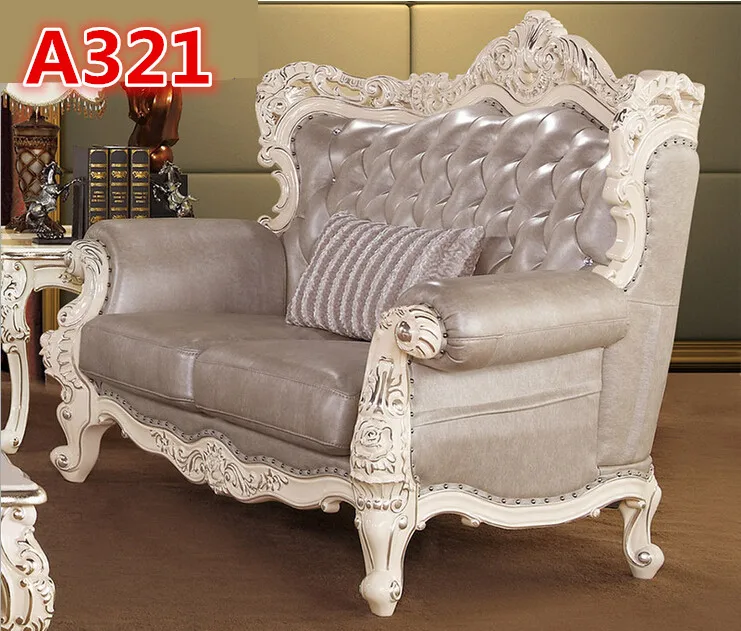 Высококачественный деревянный диван с резной отделкой A321 | Мебель