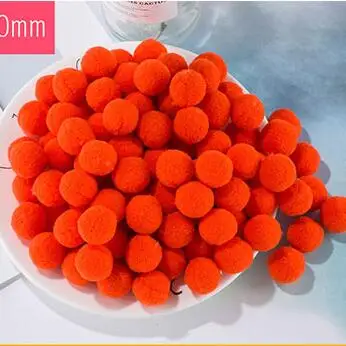 12orange red 100 шт. 10/15/20/25 мм Мини пышная Нижняя Pom Poms помпонами ручной работы для детей игрушки свадебный Декор DIY товары для шитья и рукоделия - Цвет: 12orange red