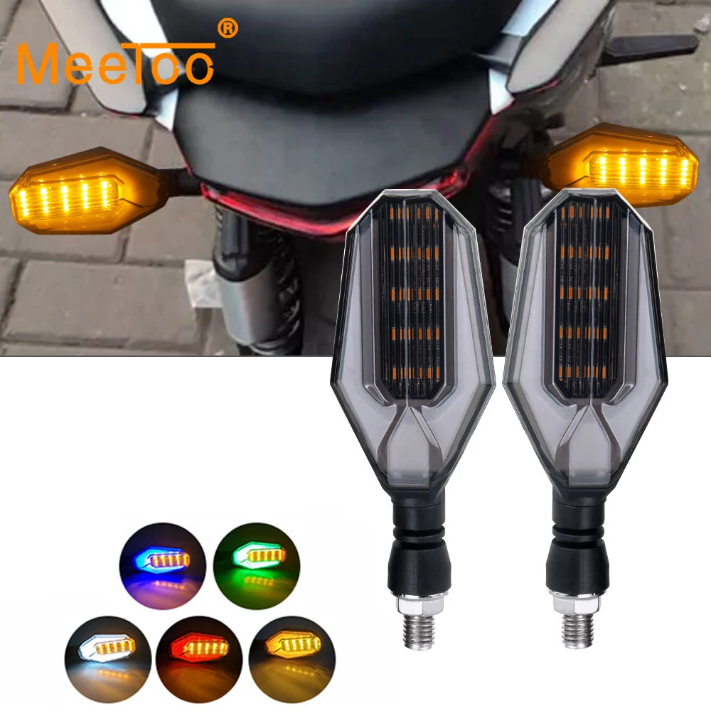MeeToo 2 шт. светодиодный мотоциклетный светильник с поворотным сигналом s 12V супер