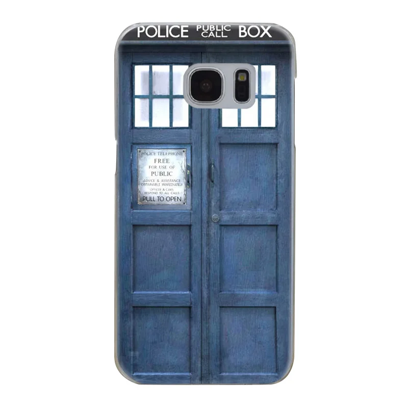 H389 Wolf Doctor Telephone Booth Transparent Hard PC Case Cover For Samsung Galaxy S Note 3 4 5 6 7 8 9 Edge Plus |