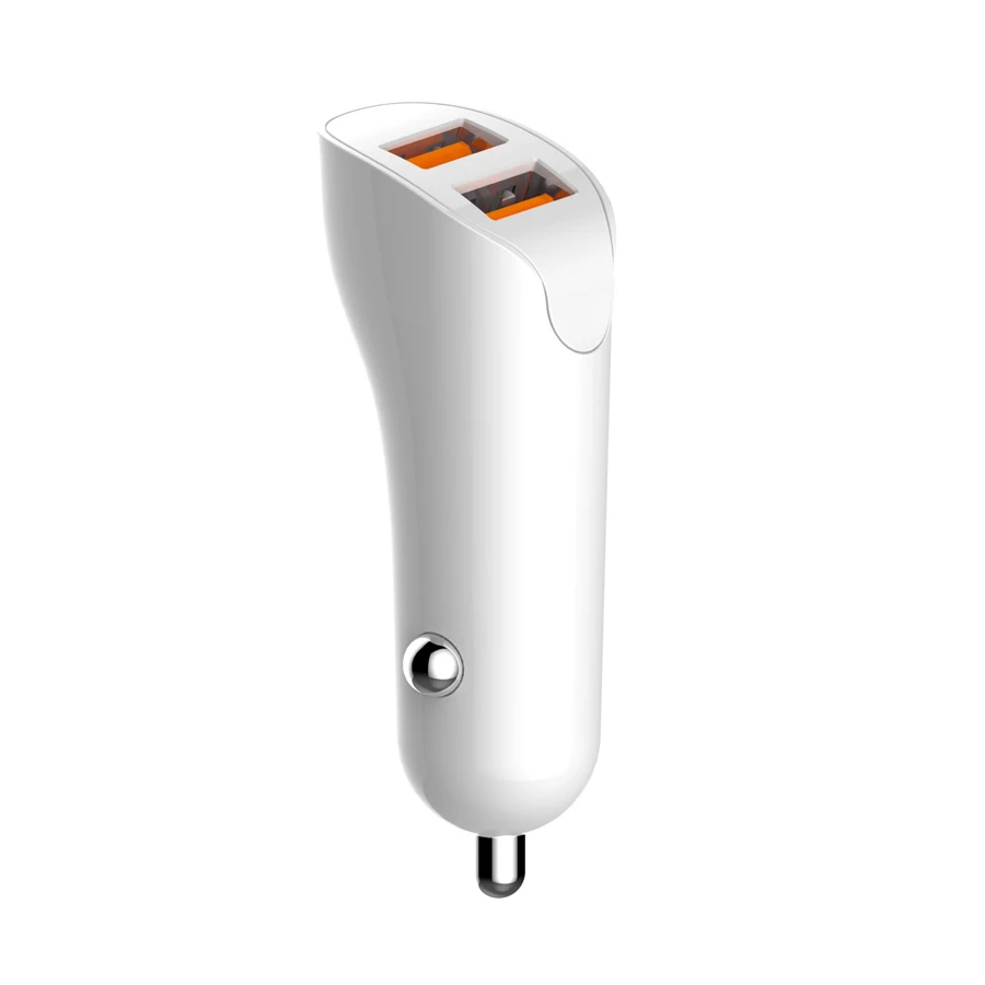 HANSENLIN автомобильное зарядное устройство 2 USB порта 2.1A с умным IC и чистым ПК