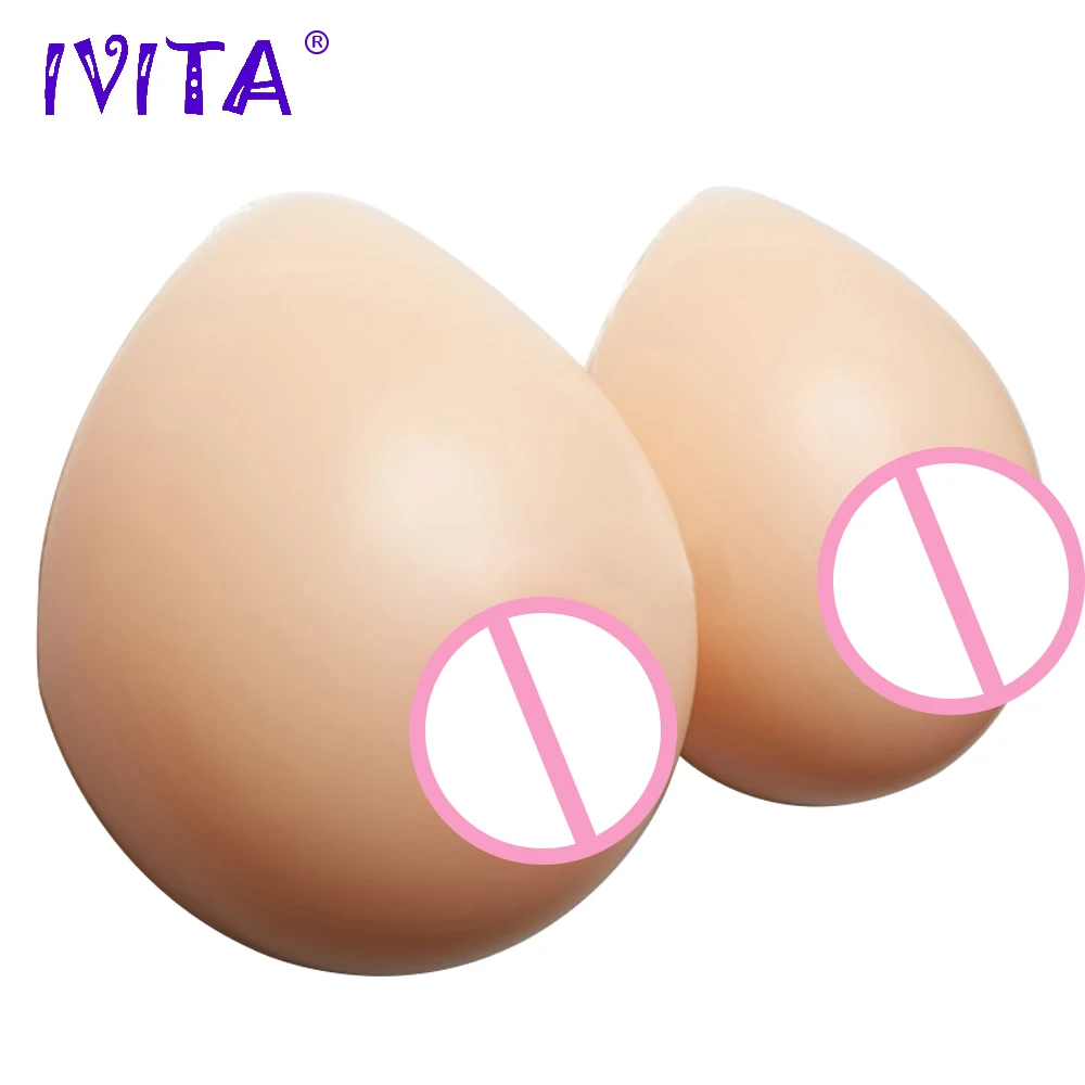 IVITA 1200 г реалистичные силиконовые формы груди поддельные грудь для трансвеститов