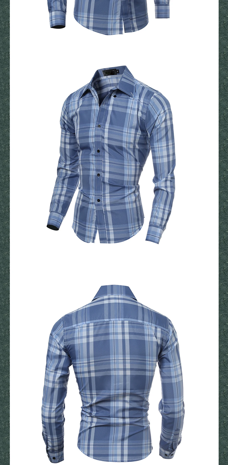 Новинка Весна Осень Повседневная camisa masculina Повседневная Женская сорочка с длинными рукавами homme Slim fit Мужская одежда мужская клетчатая рубашка