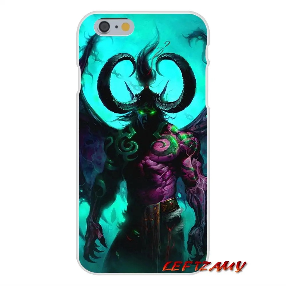 Чехол для мобильного телефона iPhone X XR XS MAX 4 4S 5 5S 5C SE 6 6S 7 8 Plus ipod touch WOW World of Warcraft Illidan