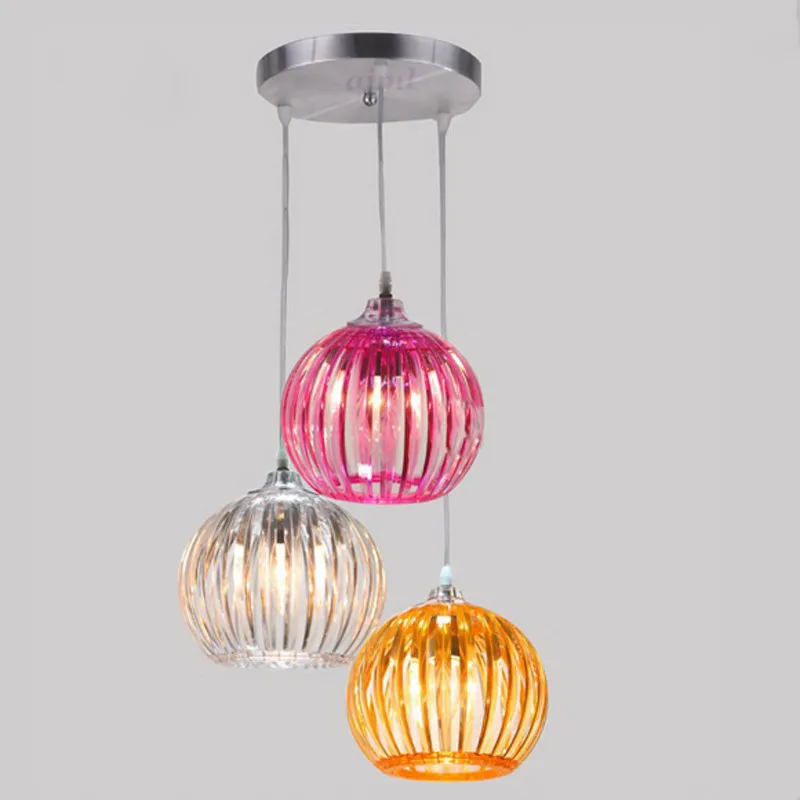 

LED Color Acrylic creative buffet meal cafe children study 31w - 40w pumpkin lamp 110v-240v
