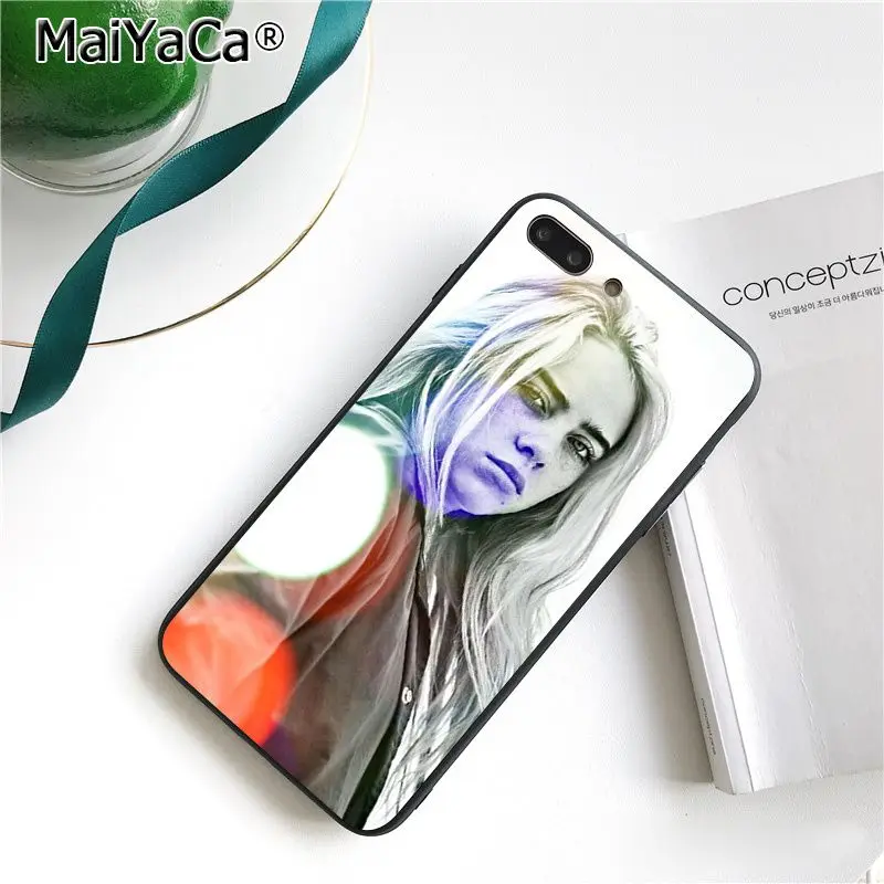 A8 Чехол для телефона MaiYaCa Music Singer Star Billie Eilish для iphone 11 Pro 11Pro Max 8 7 6 6S Plus X XS MAX 5 5S SE XR - Цвет: A8