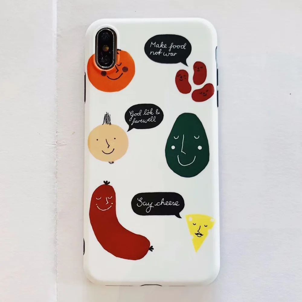 Из мягкого силикона с рисунком из материала TPU чехол для телефона iPhone XS Max XR 6 S 7 8 Plus