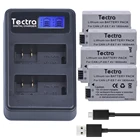 Tectra 4PCS LP-E8 LPE8 LP E8 7,4 V1800mAh литий-ионный аккумулятор + LCD USB двойное зарядное устройство для Canon EOS 550D 600D 650D 700D