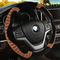 universal carr plush steering wheel covers anti slip skidproof durable 37 38cm15 dynamic fibre handmade steering wheel cover