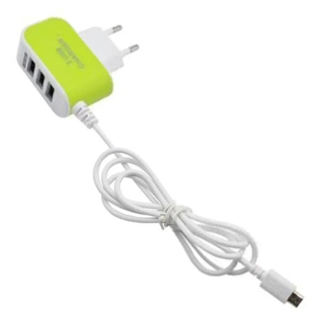 Универсальный 5 В/3.1A 3 в 1 порт USB ЕС вилка домашние дорожные Настенные зарядное