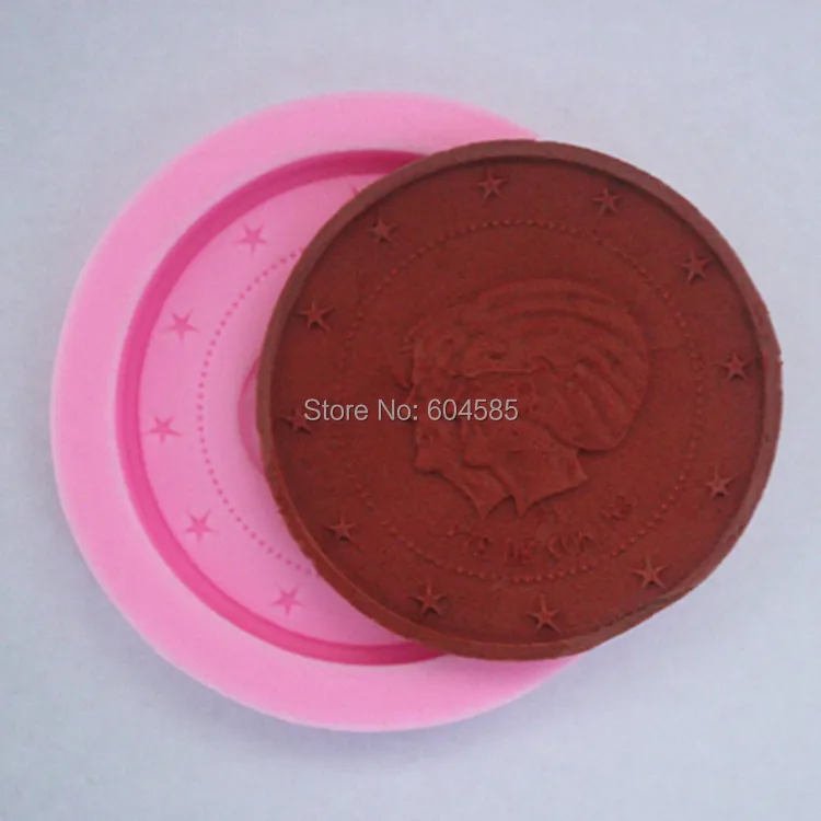 Форма для выпечки в виде серебряного доллара FM205 | Дом и сад