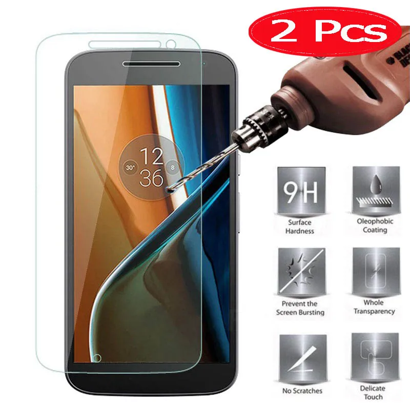 2 шт. защитное стекло HOPELF для Motorola Moto G4 Закаленное Защитная пленка телефона
