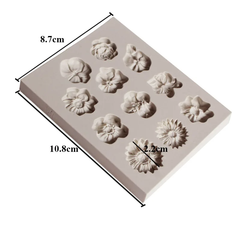 Leaf Fondant Silicone Mold 3D Flower Cooking Wedding Decoration Baking Sugar Craft Molds Leaves DIY Cake | Дом и сад