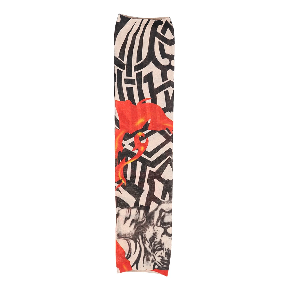 1PC Women Men Cycling Sports Tattoo Sleeves UV Cool Arm Running Warmer Sport Elastic Oversleeve Warmers |
