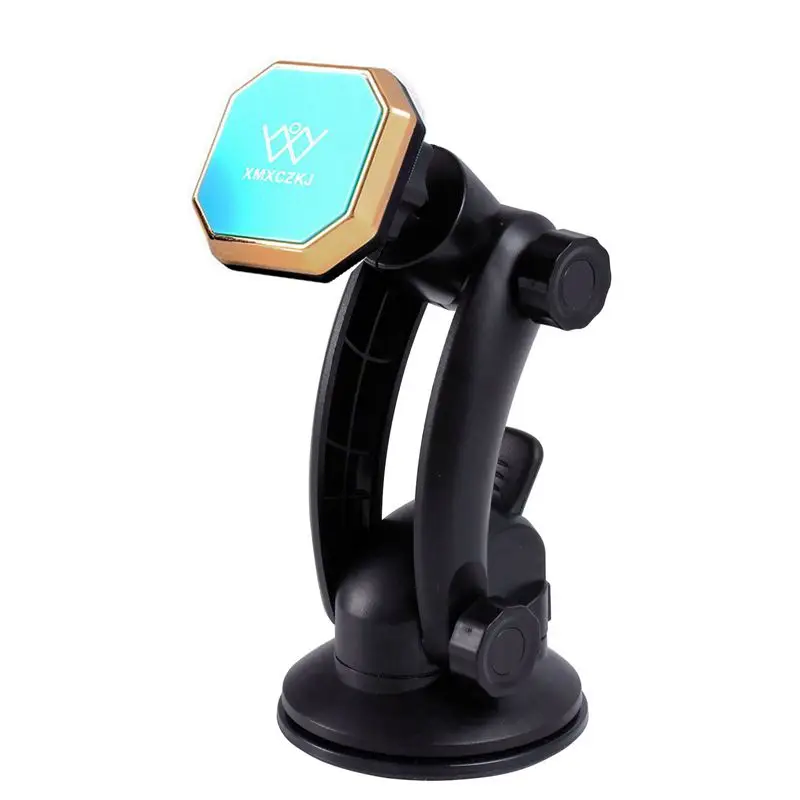 Blue Gold XMXCZKJ автомобильный магнитный держатель на лобовое стекло для мобильного телефона, крепкий держатель на присоске, магнитный держатель для смартфона, gps в автомобиле - Цвет: Blue Gold