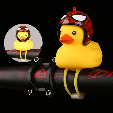 Велосипед TOSUOD маленькая Желтая утка со шлемом шоссейный велосипед звонок для