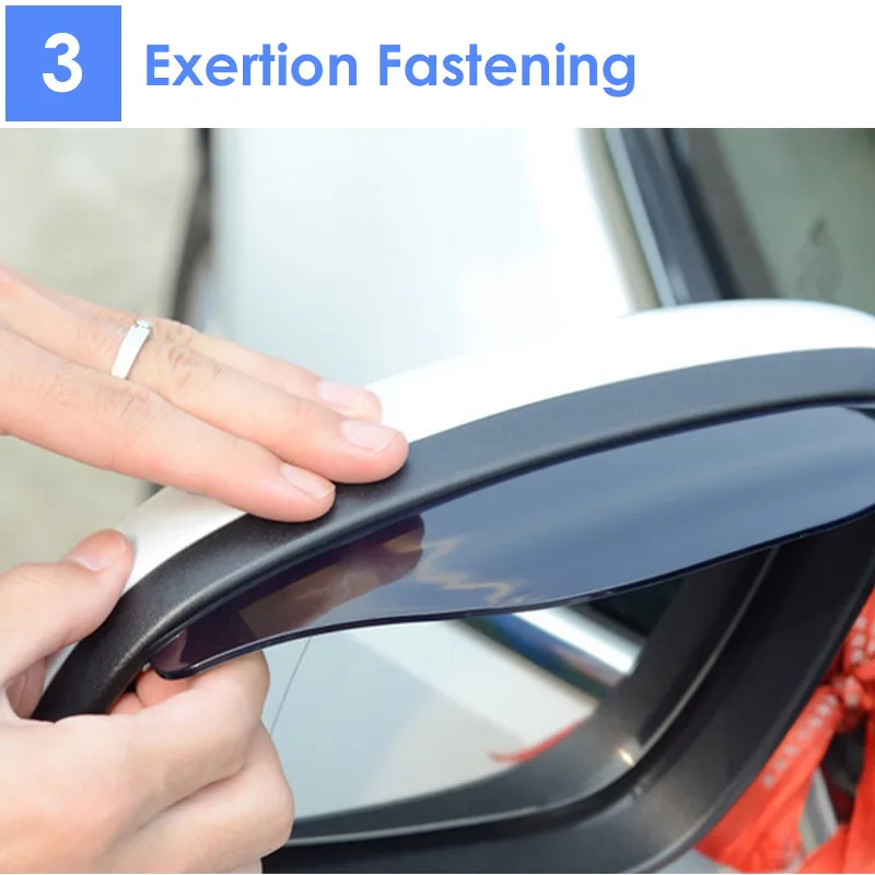 Universal Flexible PVC Car Accessories Rearview Mirror Rain Shade Rainproof Blades Back Eyebrow Cover 2PCS | Автомобили и