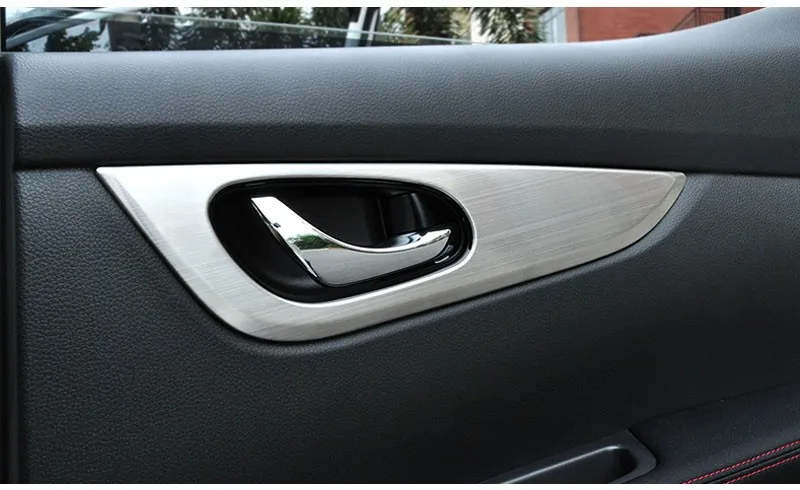 ABS внутренняя ручка двери автомобиля блестки хромированная отделка Крышка для