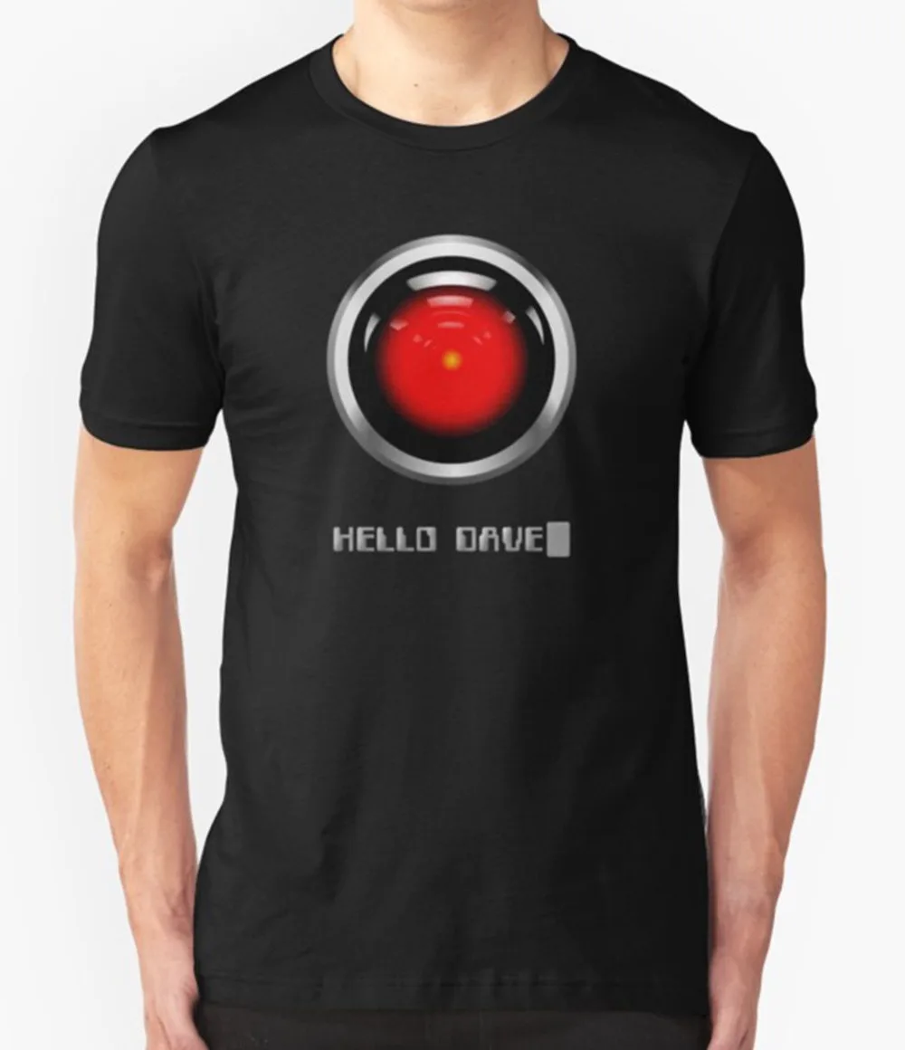 HELLO DAVE футболка космический ODESSEY HAL 9000|Мужские футболки| |