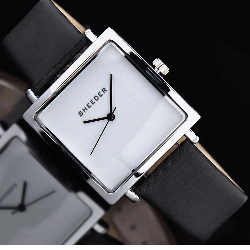 2019 Sport Watches Fashion Clock women's watch reloj hombre hodinky Ladies square Leather relogio masculino 881 | Наручные часы
