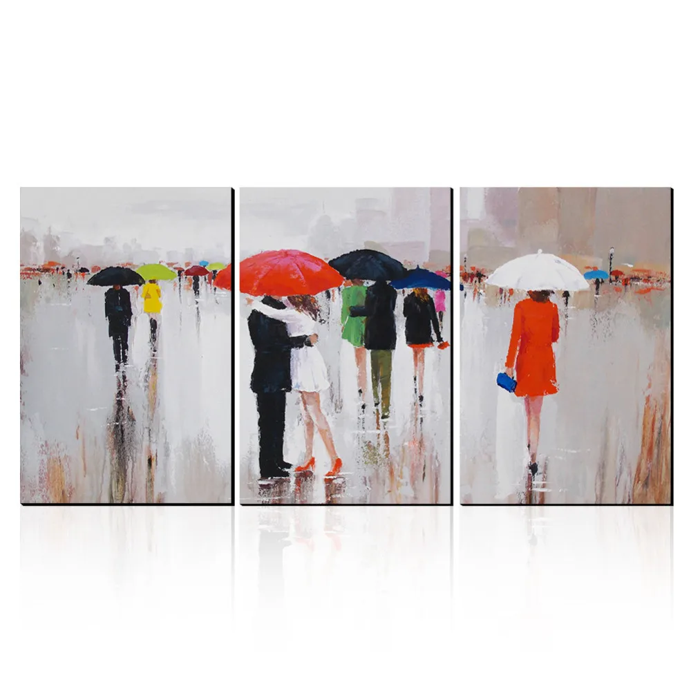 100% ручная роспись абстрактное искусство на холсте картина маслом набор для