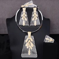 godki luxury party square 4pcs nigerian jewelry set for women wedding zircon indian african bridal jewelry set 2018