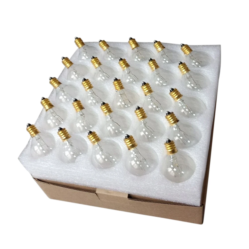 Tomshine AC230V G40 Глобус Вольфрам лампа накаливания со стеклянным колпаком 25 шт E12