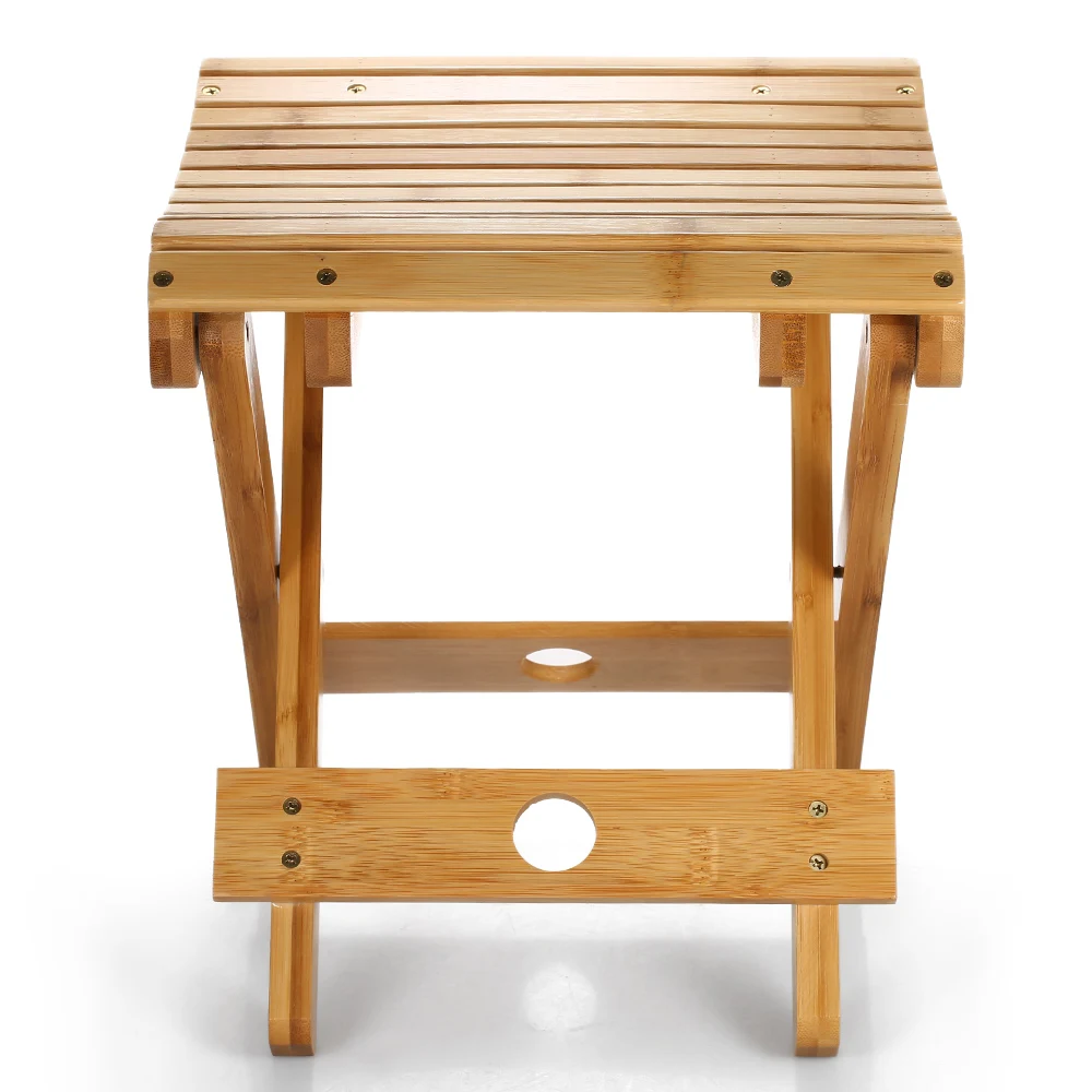 Small Chair Natural Bamboo Folding Chair Folding Stool Mini Chair Portable Chair Collapsible Chaires Folded Seat Small Folding