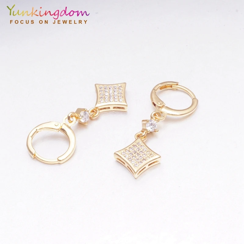 Yunkingdom 30 стилей модные геометрические серьги с кубическим цирконием для женщин и девочек ювелирные изделия серьги подарок