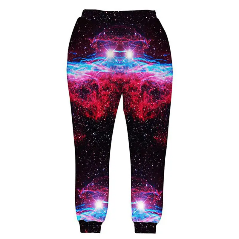 Модные дизайнерские длинные штаны для мужчин 3D спортивные Забавный принт ест