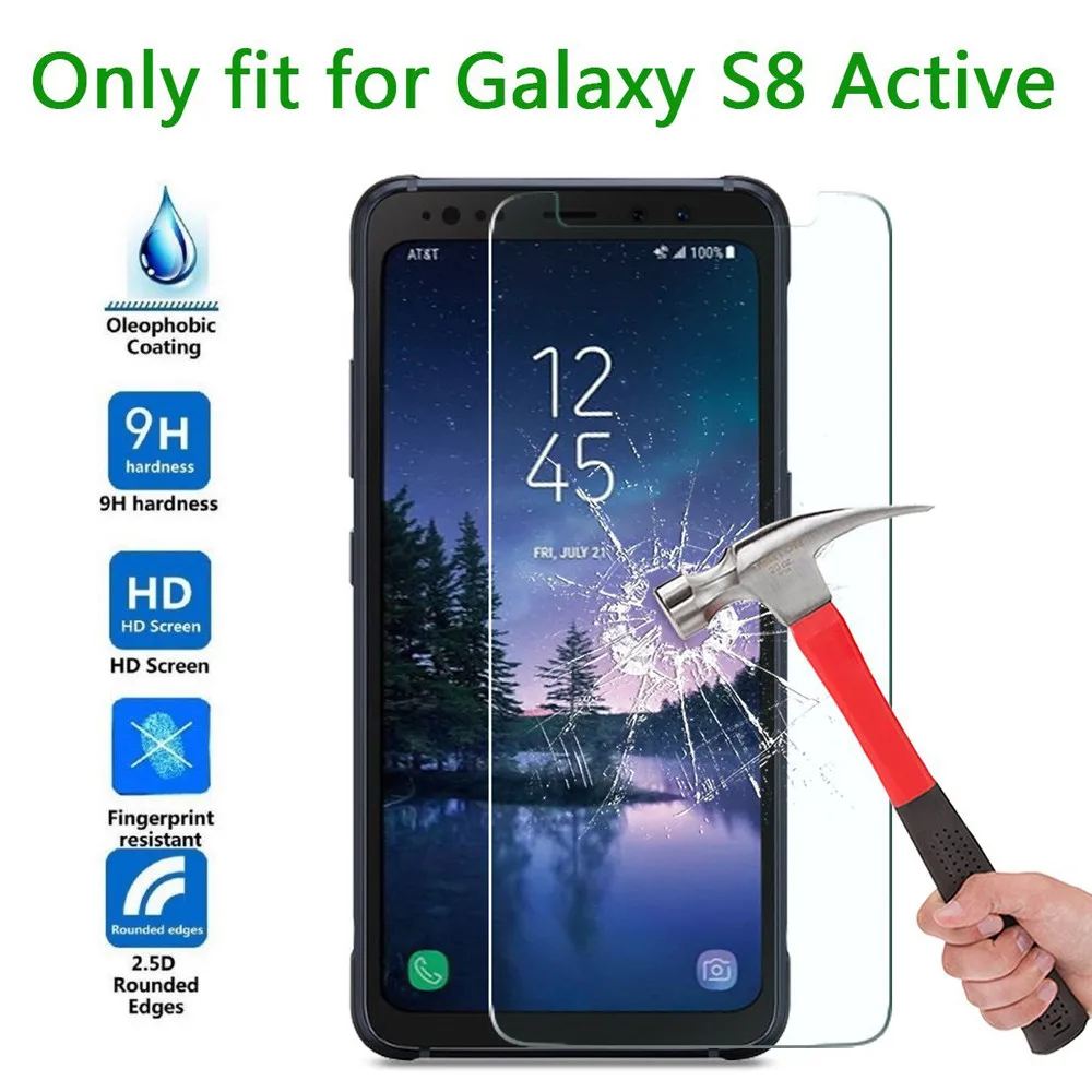 Del HD закаленное стекло Защита для экрана Sam sung Galaxy S8 Active 6 2 дюйма td923 Прямая