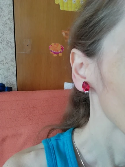FEEHOW Trendy Women Jewelry Silver Color Brand Design Stylish Teardrop Crystal Clip Earrings Without Piercing FWEP381 | Украшения и