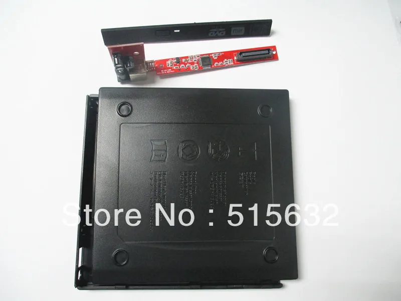 Laptop External USB 2.0 CD DVD ROM Portable Drive Enclosure IDE Case | Электроника