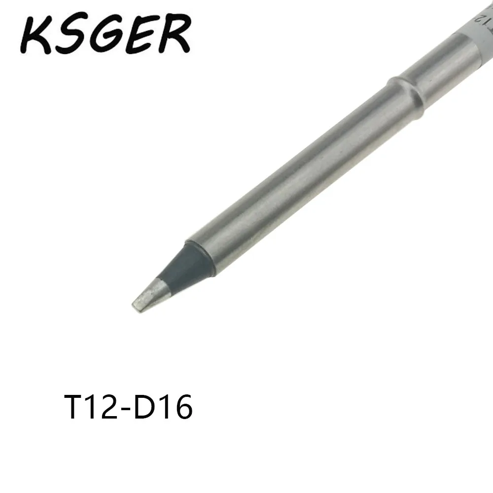 KSGER Black AX Grade T12 D16 Электрический паяльник наконечники для STM32 OLED паяльная станция