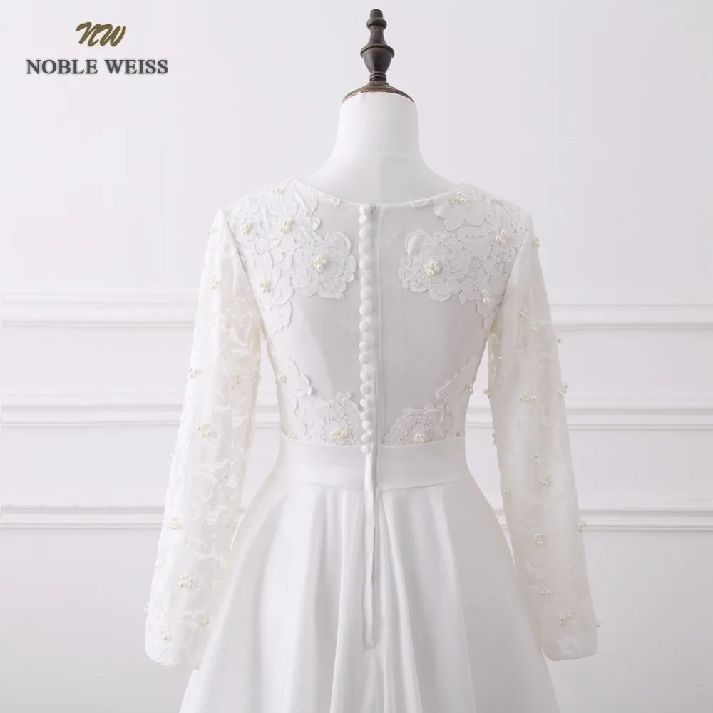 NOBLE WEISS Robe De Soiree 2019 новый стиль кружева аппликации бисером Длинные вечерние платья