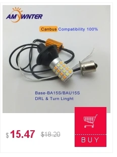 AMYWNTER P21W 1156 Ba15s 6V 12V led 3W Автомобильная Лампа-Стайлинг, лампа для фар, автомобильные лампы, желтый белый тормоз