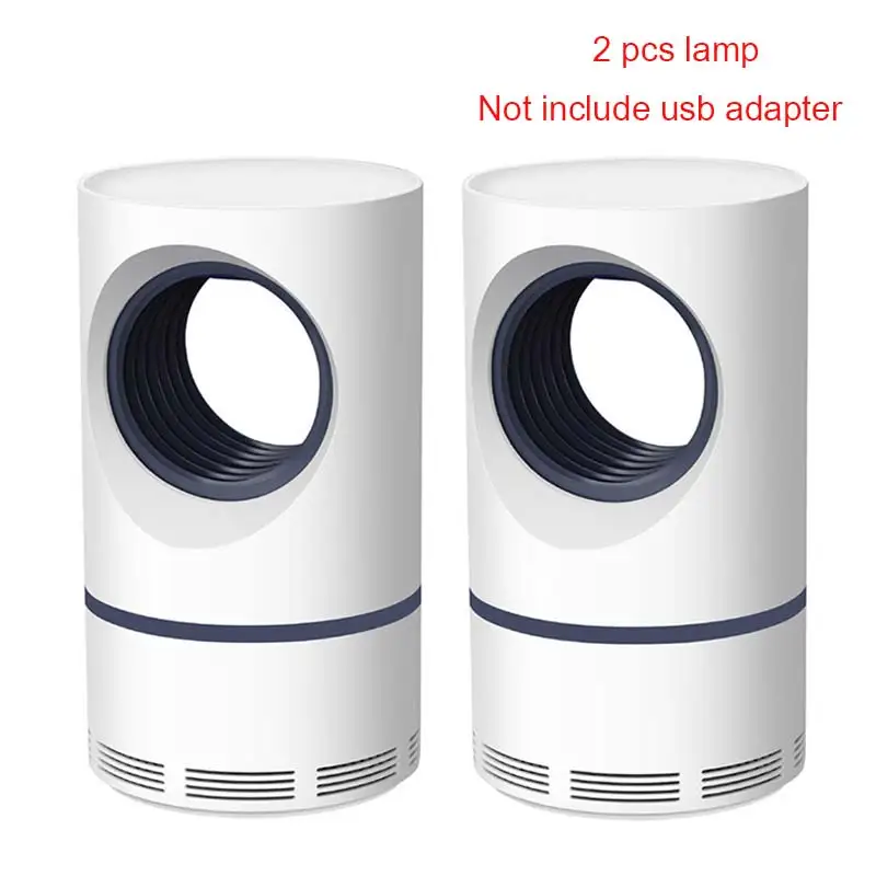2 pcs White Противомоскитная лампа от комаров, противомоскитная лампа, USB, средство от насекомых, Zapper, фотокатализатор, противомоскитная ловушка, для улицы - Цвет: 2 pcs White