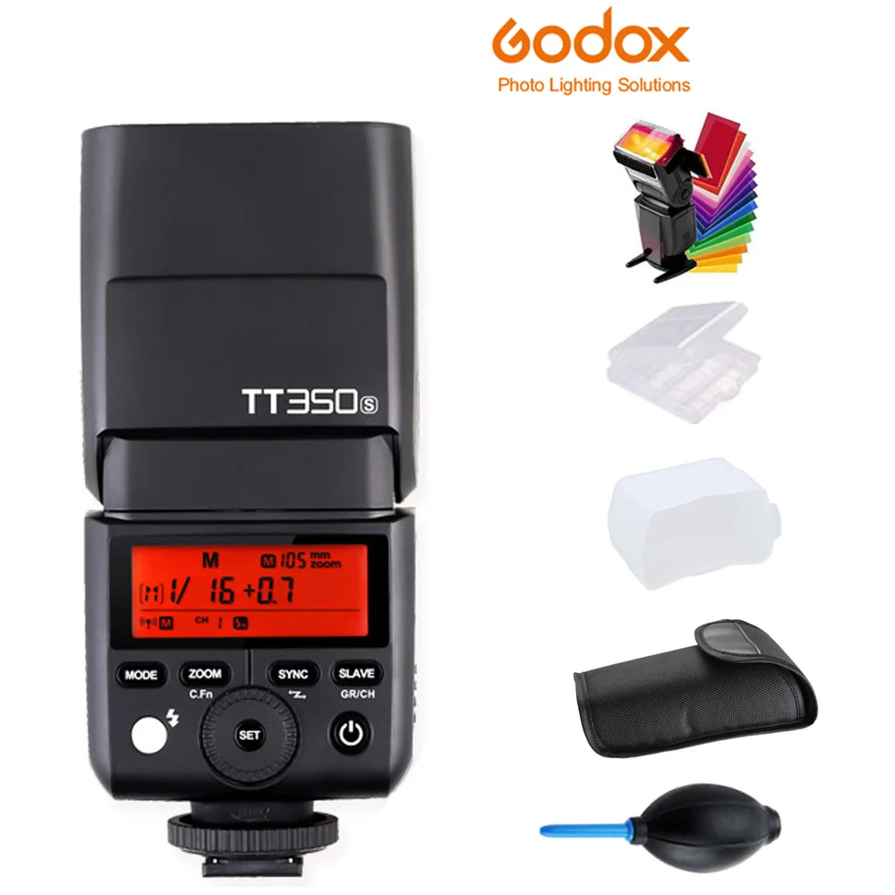 Оригинальная TT350S TT350N TT350C TT350O TT350F Вспышка TTL HSS GN36 для Canon Nikon Sony Fujifilm Olympus